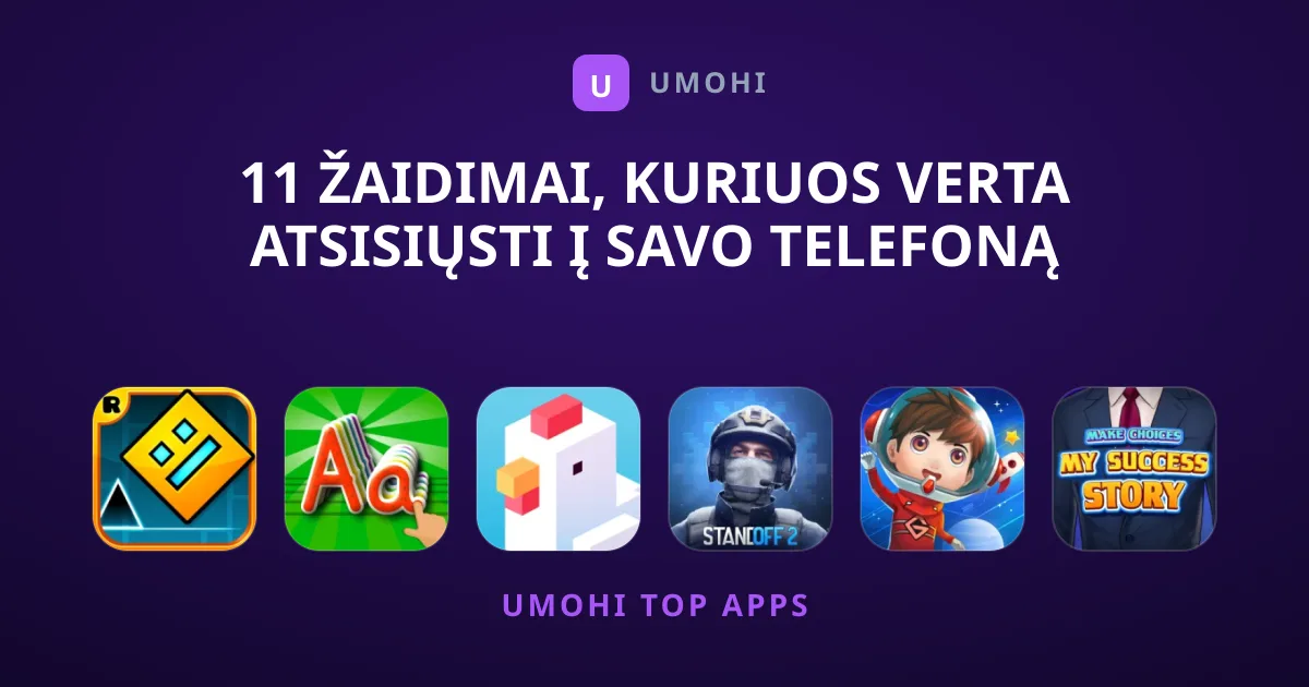 11 Žaidimai, kuriuos verta atsisiųsti į savo telefoną